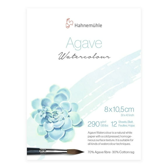 Hahnemühle Agave Watercolor Paper - 3.1" x 4.1", 12 Sheets
