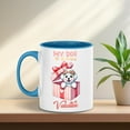 thumbnail image 5 of My Dog Is My Valentine Cute Bichon Frise in Gift Box 11oz Accent Two-tone Mug Bichons Dog Lovers Gifts Idea Coffee Tea Cup - 03006, 5 of 5