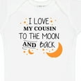 thumbnail image 4 of Inktastic I Love My Cousin to the Moon and Back Boys or Girls Baby Bodysuit, 4 of 5