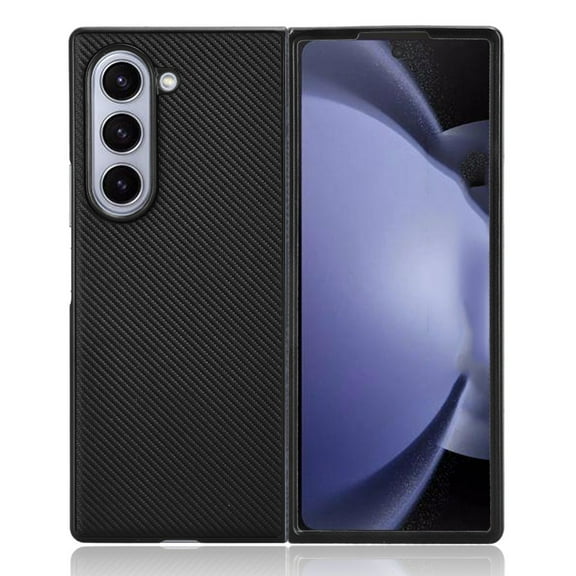 ELEHOLD for Samsung Galaxy Z Fold 7 Protective Case,Slim Lightweight Flexible Carbon Fiber Texture Rugged Shockproof Anti-Scratch Cover for  Samsung Galaxy Z Fold 7, Black