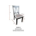 thumbnail image 3 of IN Room Furniture Designs 18" Wood Dining Side Chairs in Brown (Set of 2), 3 of 4