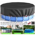 thumbnail image 1 of SHELTUSE 28 ft Round Pool Cover Oxford Round Pool Solar Cover Above Ground with Steel Rope for Above Ground Pools, Above Ground Pool Cover, Winter Pool Cover, Black, 1 of 8