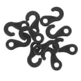 thumbnail image 1 of HONITANO 100Pcs Tent Rope Fixing Buckles Black Plastic Outdoor Windproof Canopy Hooks, 1 of 8