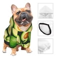 thumbnail image 3 of Fotbe Avocado Sudadera con Estampado para Perros Pequeños – Suéter con Capucha para Mascotas, Tela Suave de Forro Polar con Bolsillo-Large, 3 of 7