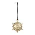 thumbnail image 2 of A&B Home Set of 12 Distressed Gold Iron Snowflake Hanging Ornaments 3.5" x 3.5", 2 of 5