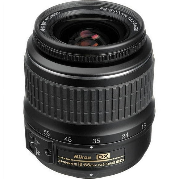 Nikon Zoom-Nikkor - Zoom lens - 18 mm - 55 mm - f/3.5-5.6 G ED AF-S DX II - Nikon F