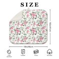 thumbnail image 4 of Pioneer Flower Floral Print Pattern Dish Drying Mat for Kitchen 1 Pack, Ultra Absorbent Microfiber Dishes Drainer Mats,16"x18", 4 of 6