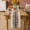 thumbnail image 2 of Colorful Flowers Table Runner - 120 Inch Long Spring Floral Elegant Pastoral Rustic Cotton and Linen Blended Dress Scarves Farmhouse Table Runner for Kitchen Dining, Coffee Table, 13" x 120", 2 of 8