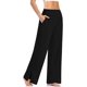 thumbnail image 3 of LELEBEAR Los pantalones de pierna ancha a medida sin esfuerzo, pantalones largos rectos de pierna ancha para mujer, cintura alta, 3 of 5
