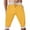 Yellow, variant on Sngxgn Men's Shorts Casual Classic Fit Stylish Elastic Waist Summer Beach Shorts with Pockets Sport Shorts(Yellow,L)