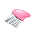 thumbnail image 1 of Naiovety Cortador de papas fritas Ola Cocina Fruta Fry Maker Chopper Acero inoxidable Lavable Antiadherente Zanahoria rebanar Rosa Type3 NO3 Naiovety HA061950-01, 1 of 6