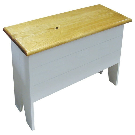 Contemporary Home Living 3' Cottage White Modern Storage Bench