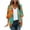 1-Blue, variant on Women's Fashionable Floral Print Puff Sleeve Kimono Cardigan Loose Plus Size Chiffon Cover Up Casual Blouse Tops