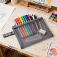 thumbnail image 4 of HOZVOMI Transparent Mesh Handheld Storage Bag Multi Functional Organizer for Documents Stationery Makeup Toys, 4 of 6