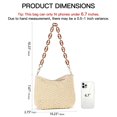 thumbnail image 4 of LOUEBICA Straw Summer Purses for Women, Cute Woven Beach Shoulder Bag for Vacation, 4 of 7