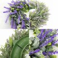 thumbnail image 4 of Corona de lavanda artificial, plantas artificiales, plantas verdes, decoración del hogar, plantas de boda, decoración de paredes, flores artificiales (corona de lavanda brumosa) ER, 4 of 5