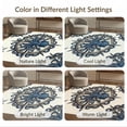 thumbnail image 7 of ODIKA Nautical Compass Border Motif Knot Frame Maritime Vintage Octopus Refined for Master Suite, California King, Under Bed, Foldable Easy Care, 7 of 7