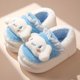 thumbnail image 1 of Pantuflas de algodón de peluche Sanrio Cinnamoroll Melody Kuromi, decoración de invierno para el hogar para niñas, lindos zapatos cálidos de suela gruesa con tacones cubiertos, 1 of 5