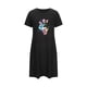 thumbnail image 5 of Camisón corto de talla grande para mujer, camisón de manga corta con estampado de pecho a la moda, camisón para mujer, 5 of 7