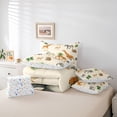 thumbnail image 6 of Manfei Cute Zebra 7 Pieces Full Size Bedding Sets,Woodland Animal Print Full Size Bed in a Bag,Beige,Colorful Stars Reversible, 6 of 7
