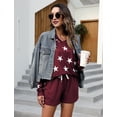 thumbnail image 7 of Purcoar Womens Outfits Set Casual 2 Piece Long Sleeve Tops & Shorts with Pocket Loungewear, 7 of 7