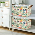 thumbnail image 2 of Yayeee Foldable Storage Basket for Shelves with Handles Waterproof Cloth Bins, Cartoon Animals, 2 of 7
