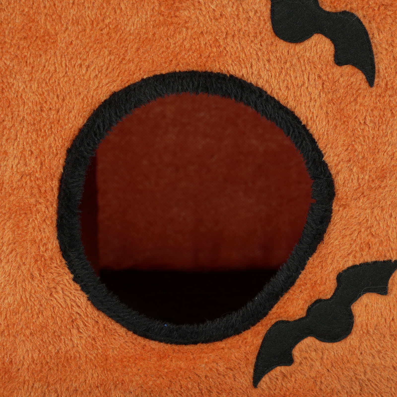 Zimtown Halloween Themed Cat Tree, Two-Level Scary Face Tower for Indoor Cats, Black & Orange