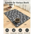 thumbnail image 7 of WEISIPU Pet Feeding Mat Absorbent Dog Food Mat Quick Dry Dog Placemat Puppy Water Bowl Mat Pet Supplies, 7 of 7