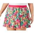thumbnail image 3 of ID Ideology Women's Tropical Print Pleated Skort Pink Size 3X, 3 of 3