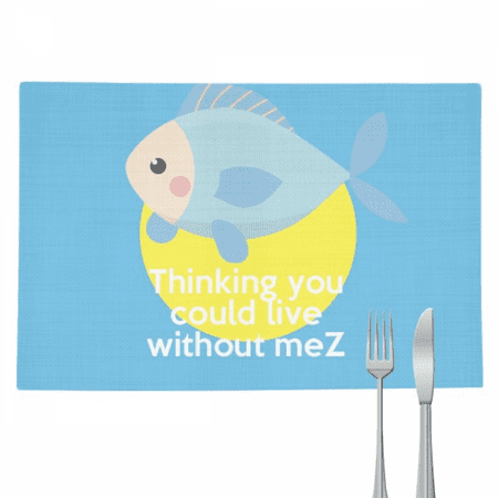 

English Classic Emotional Lyrics Miss Placemat Pad Kitchen Woven Heat Resistant Cushion Rectangle