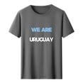 thumbnail image 2 of Gamivast "We Are Uruguay" Graphic T-Shirt for Women Soccer Fan Apparel Short Sleeve Crew Neck Tee Soft Lightweight Summer Sports Everyday Comfortable Top Gray XXL, 2 of 5