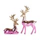 thumbnail image 1 of 2 piezas de esculturas de alces, adornos de escritorio, colección de resina, artesanía decorativa Rosa dorado, 1 of 9
