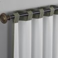 thumbnail image 5 of Sun Zero Treviso Linen Blend Magnetic Closure 100% Blackout Back Tab/Rod Pocket Curtain Panel, 40"W x 84"L, Moss Green, 5 of 10