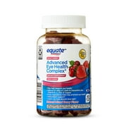 Equate Zero Sugar Advanced Eye Health Complex Vegetarian Gummy Dietary Supplement, Mixed Berry, 60 Count