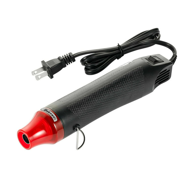 Huepar Tools Mini Heat Gun for Crafts, 446°F/752°F Dual Temp Hot Air Gun  Tool for Shrink Wrapping, Embossing, Candle Making, DIY, Including 164PCS