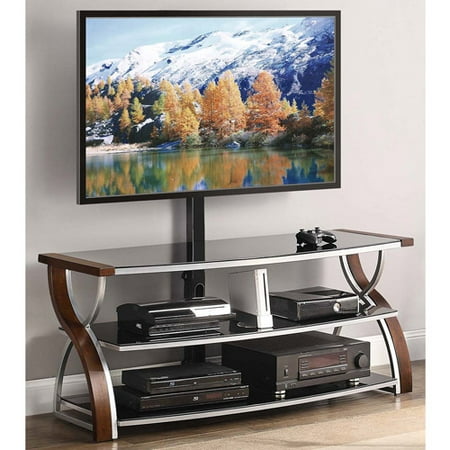 Whalen 3-in-1 Brown Cherry TV Console for TVs up to 60 ...