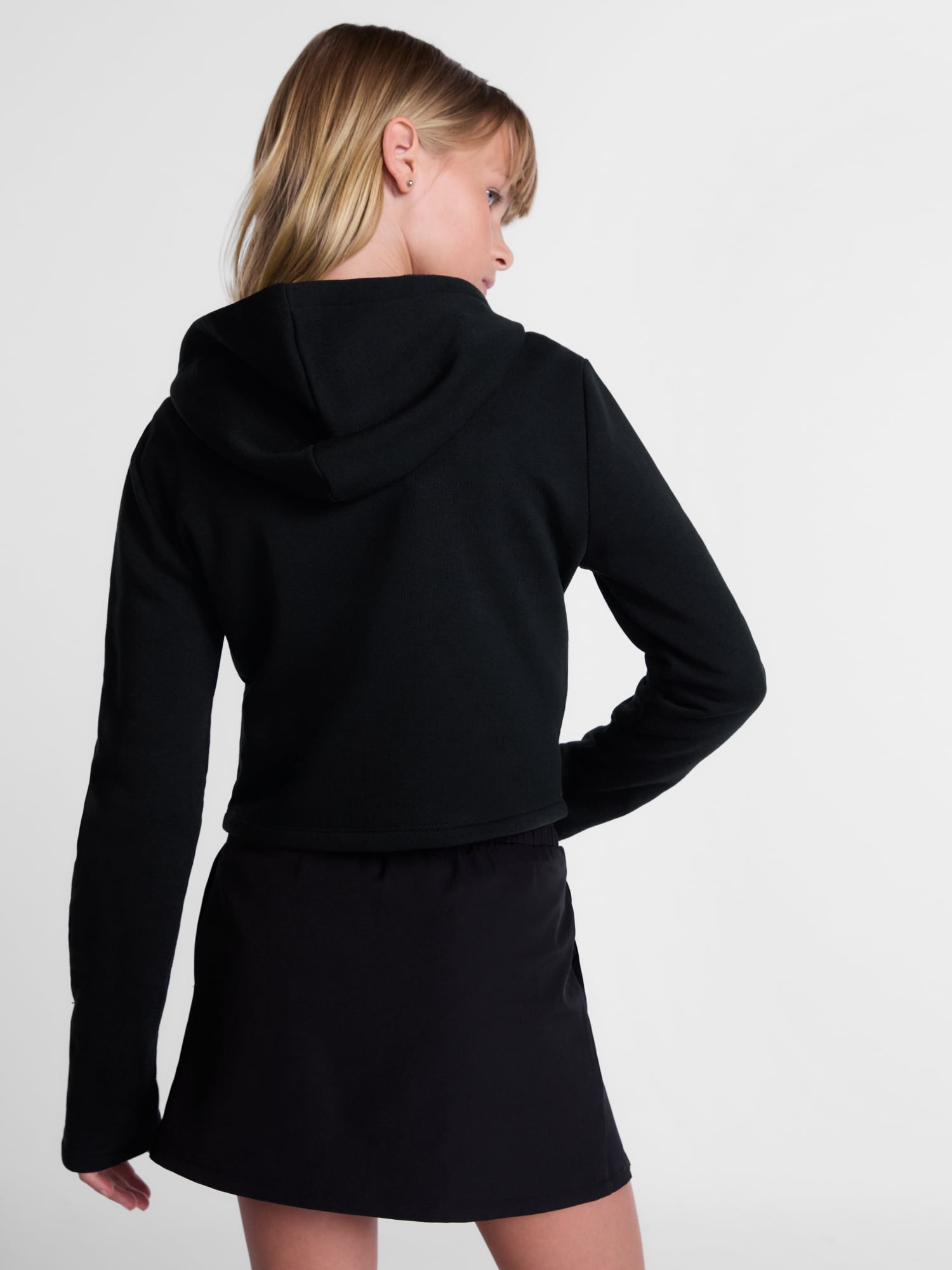 Weekend Academy Girls Fitted Zip Up Fleece Hoodie, Sizes 4-18