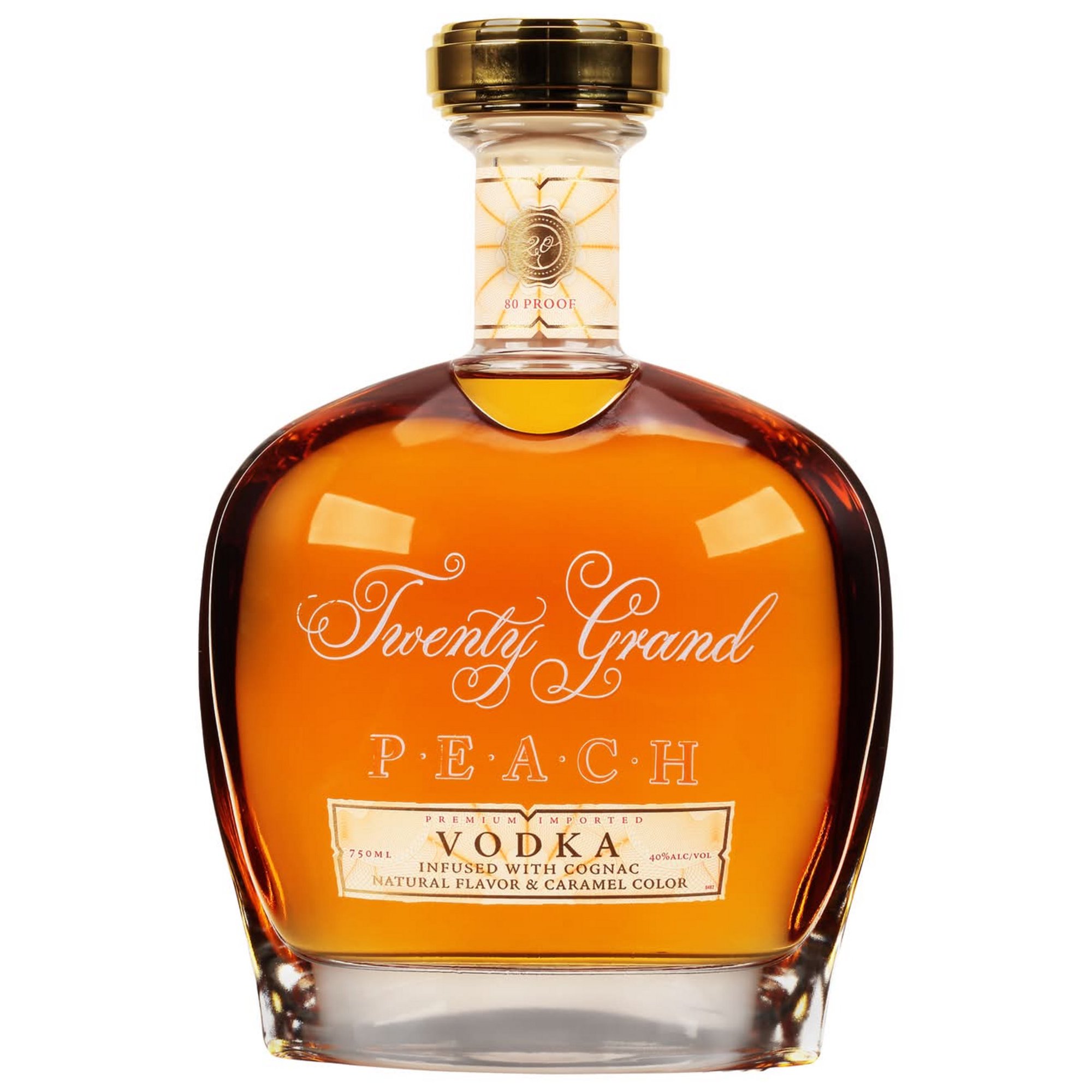 Twenty Grand Peach Cognac, 750 ml 35% ABV