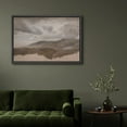 thumbnail image 4 of IDEA4WALL Framed Canvas Wall Art Moody Mountain Horizon Abstract Earth Tone Landscape Print Rustic Valley Digital Artwork Scenic Relax/Calm Cool for Living Room, Bedroom, Office - 24"x36" Black, 4 of 5