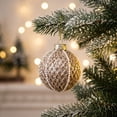 thumbnail image 5 of 9PCS Christmas Ball Ornaments 3.15'' Shatterproof Foam Hanging Balls Christmas Tree Decoration Ornaments for Xmas Holiday Party Wedding Decor, Khaki, 5 of 6