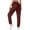 Red, variant on XuJwPNcy Women's Hiking Capris Quick Dry Cargo Joggers Pants Athletic Lounge Casual Solid Color Lightweight for Outdoor