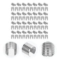 thumbnail image 4 of KAKOWELY Leather Rope Clips 100pcs Leather Rope Clips Metal Fastener Cylindrical Opening Crimps for Tassel0.59"X0.43"X0.43", 4 of 4