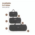 thumbnail image 5 of WHITEDUCK Heavy Duty Canvas Duffel Bag for Men and Women - Foldable Military Army Style Duffel Bag, with Full Length Zipper- Outdoors, Travel, Gym & Storage (Large 30" x 18", Black), 5 of 7
