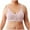 Pink, variant on Timegard Bras for Women No Underwire Plus Size Comfort Front Closure Button Adjustable Strap Seniors Bras