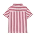 thumbnail image 5 of JoyHoop 2025 Trendy Casual Girls Shirts Summer Tops Striped Printed Blouses Fashion Streetwear Blouse Tops, 5 of 7