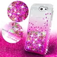 thumbnail image 2 of Compatible for Samsung Galaxy J3 Prime/J3 Eclipse/J3 Emerge/J3 Mission/J3 Luna Pro/Express Prime 2/Amp Prime 2/Sol 2/J3 2017 Case with [Temper Glass Screen Protector] SOGA Diamond Quicksand Case Pink, 2 of 6