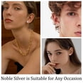 thumbnail image 4 of APSVO 4 Pairs 18K White Gold Plated Halo Stud Earrings for Women Men CZ Hypoallergenic S925 Sterling Silver Post Earrings Set Birthday Graduation Mothers Day Jewelry Gifts Mom Her Him Teen Wife Adult, 4 of 7
