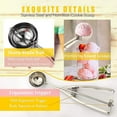 thumbnail image 3 of Cuchara para helado de galletas, para hornear juego de 3, cuchara de acero inoxidable con grande Feliz Sencillez, 3 of 5