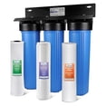 thumbnail image 1 of iSpring Sistema de Filtración de Agua para Toda la Casa con Filtros de Sedimentos, Antiescala de Polifosfato y Bloque de Carbono, Descalcificador y Filtro de Agua de 3 Etapas, Modelo: WGB32B-DS, 1 of 5