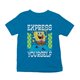 thumbnail image 1 of Playera Bob Esponja Fan Army Talla 8 manga corta estampado express yourself azul turquesa, 1 of 4